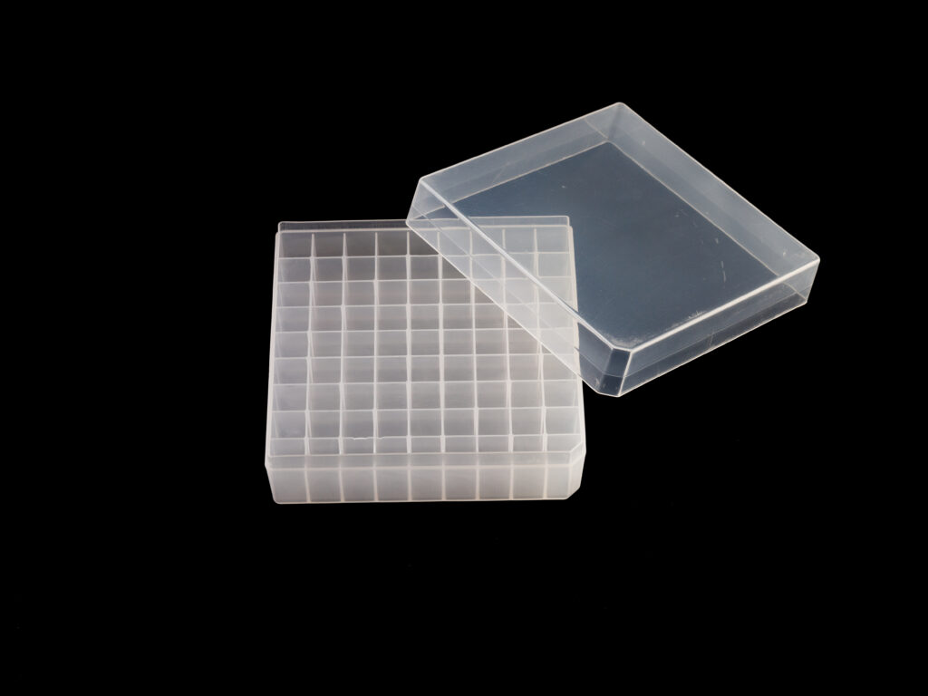 Kelabscience 81-Well Cryo Rack with Lid Open